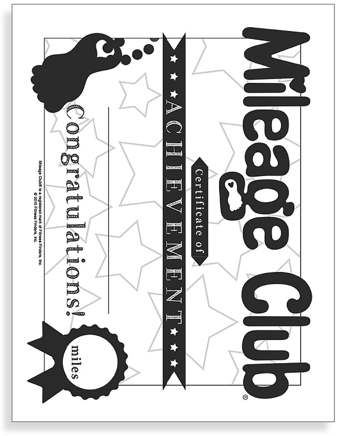 Mileage Club Certificate